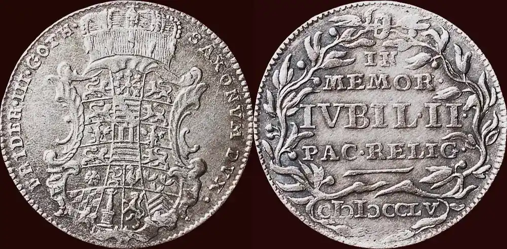 Sonderaktion - Groschen GERMANY – SACHSEN-GOTHA-ALTENBURG – FRIEDRICH III, 1732-1772 – 1755, Gotha ss+