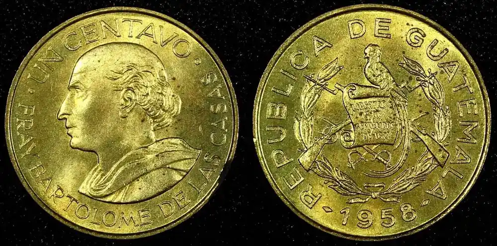 1 Centavo GUATEMALA Brass 1958 Germany Mint UNC KM 260 (24 626) unz - Markenqualität