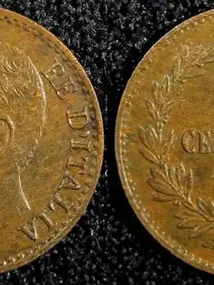 1 Centesimo Italy Umberto I Copper 1895 R aUNC KM 29 (23 904) | Endet bald