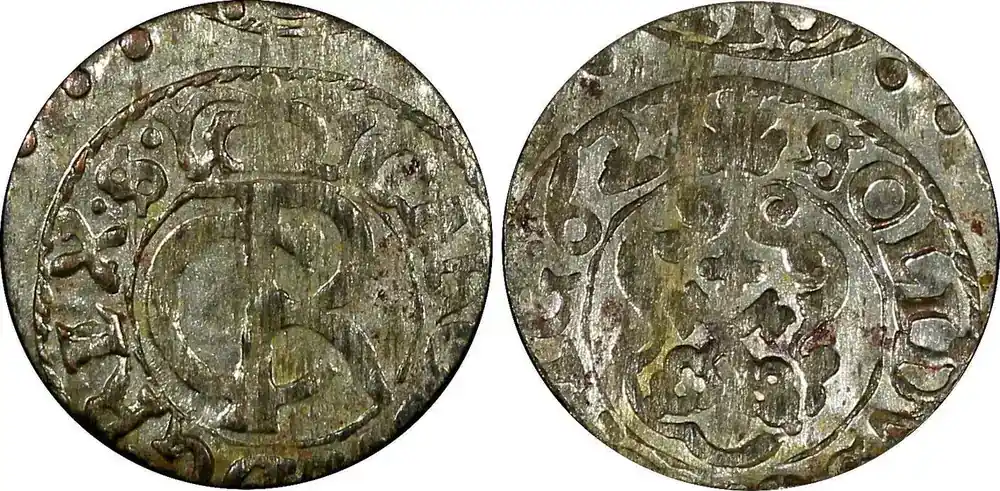 Solidus LIVONIA Riga CARL XI of Sweden (1660-1697)Silver 1662 VF KM 55 (22 239) Uncertified | Top bewertet