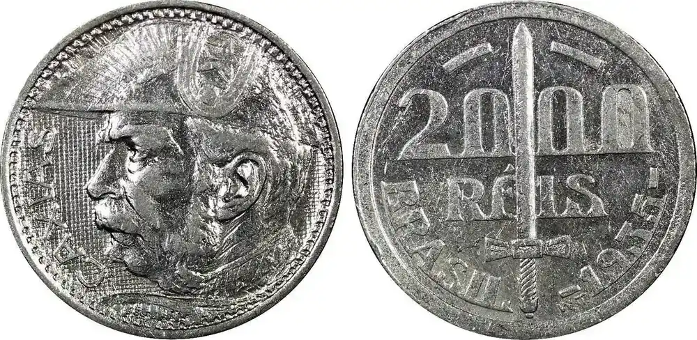 2000 Reis Brazil Silver 1935 Duke of Caxias 1 YEAR TYPE KM 535 (22 315) Uncertified | Jetzt kaufen