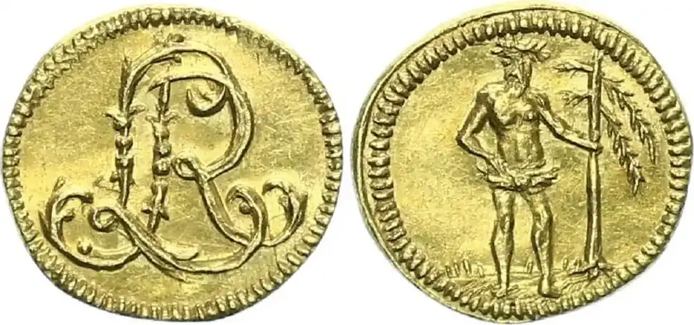 Braunschweig-Wolfenbüttel Fürstentum 1/4 Dukat ohne Jahr Nürnberg Ludwig Rudolph 1731 – 1735 Wilder Mann vorzüglich - Preisvorteil