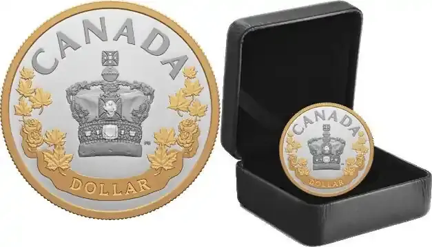 1 DOLLAR KANADA 1 2022 Queen Elizabeth II-Imperial State Crown Spec.Edition PP Original Polierte Platte | Sicher bezahlen