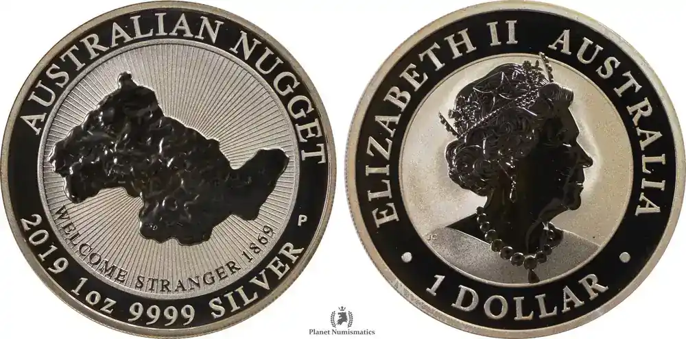 Australia SILVER-1oz-NUGGET 2019 16525-1 BU - Direkt bestellen