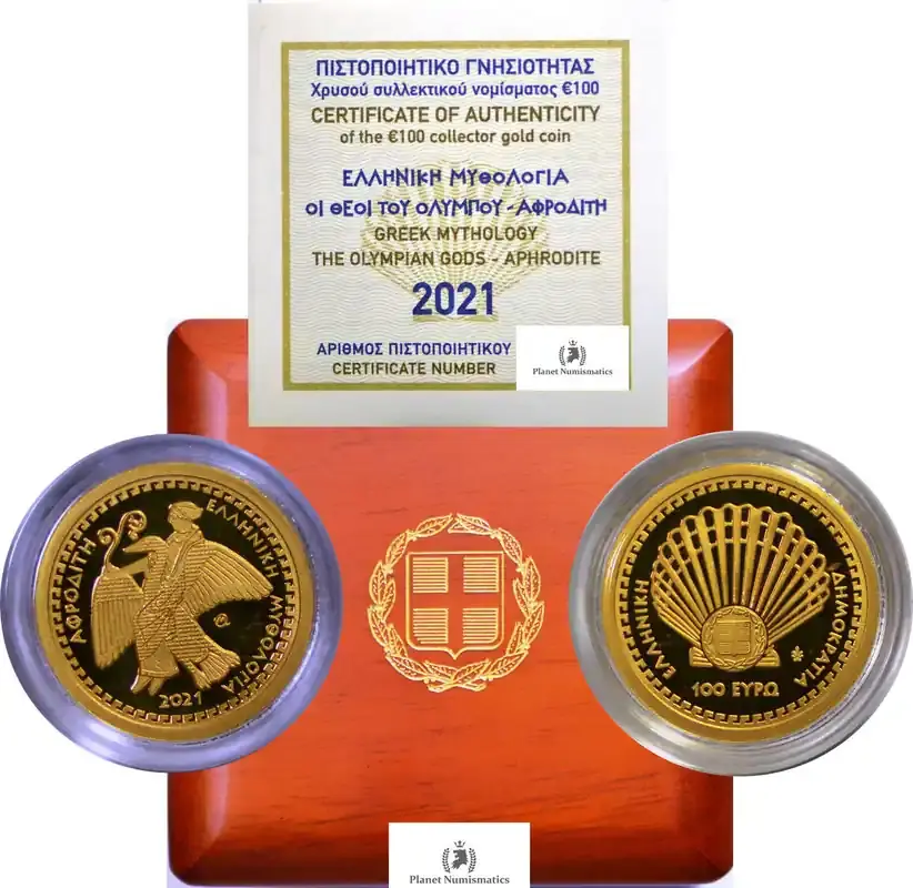 Top-Qualität - Greece GOLD-100-EURO 2021 27921 PP FDC