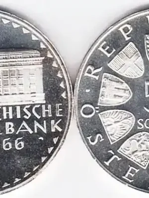 Zertifiziert | Österreich 50 Schilling 1966 50 öS Österr. NATIONALBANK in PP, einwandfrei Polierte Platte