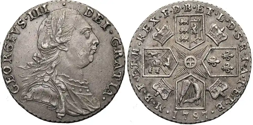 Great Britain, George III Shilling 1787 vz - Direkt ab Werk
