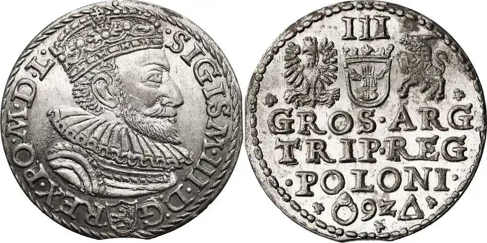 Werkspreis | Poland, Zygmunt III Waza Trojak (3 Groschen) 1592 Marienburg fast St