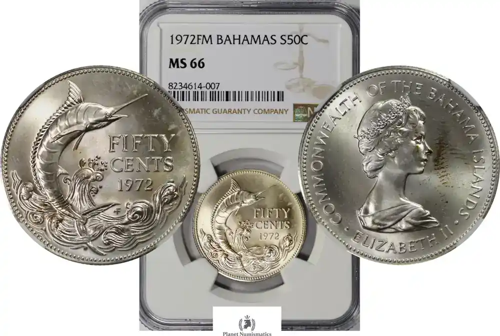 Nur wenige verfügbar - Bahamas 1972-FM 111224-3 NGC-MS66