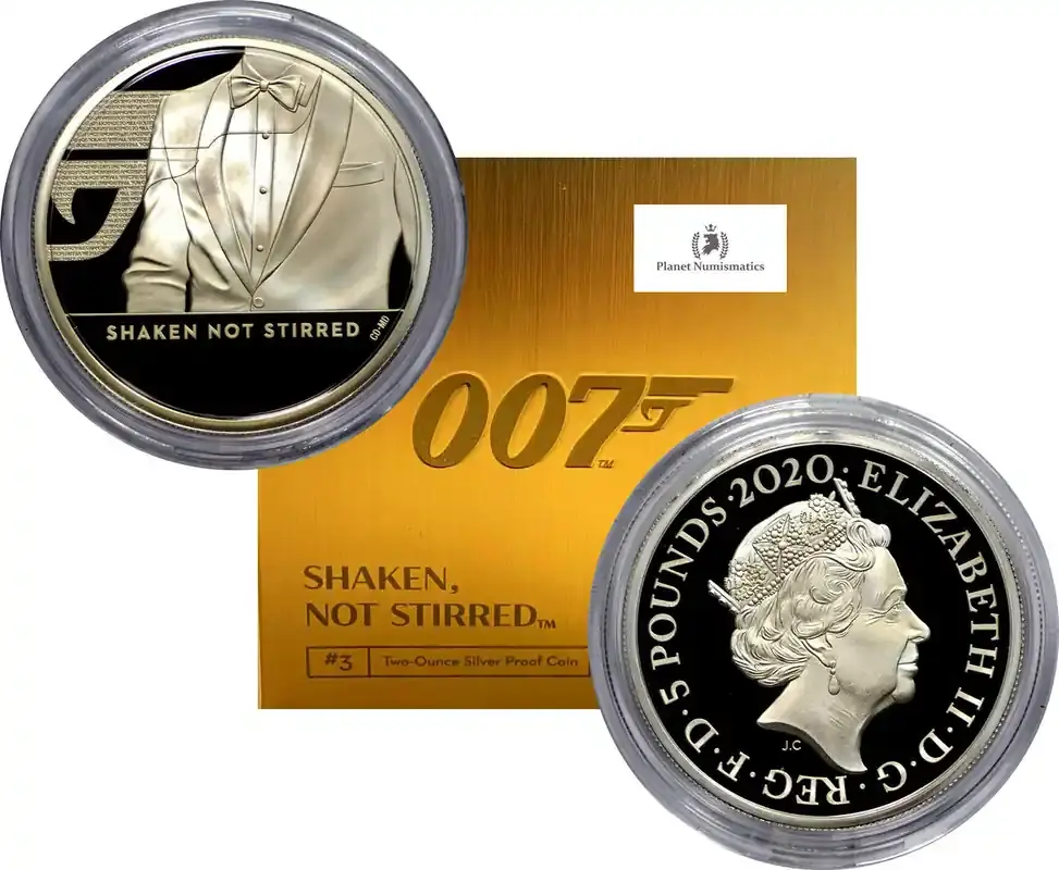 Great Britain SILVER-2oz-JAMES-BOND-007 2020 Series-III PROOF-FDC - Bewährte Qualität