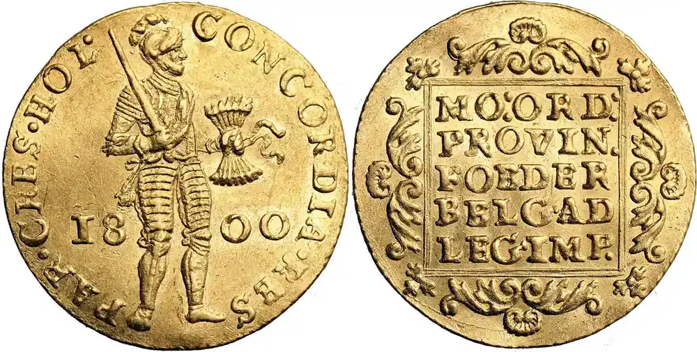 Preiswert - Batavian Republic. Holland Ducat (Gouden Dukaat) 1800 Dordrecht vz