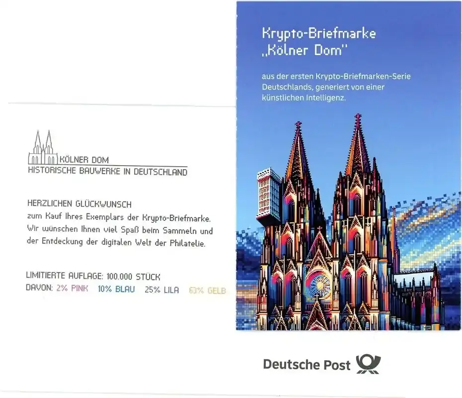 Bund Markenheftchen MiNr. MH 128 Kölner Dom c – Farbe blau, postfrisch MiNr. MH 128 Kölner Dom c – Farbe blau, Markenheftchen | Neue Ware