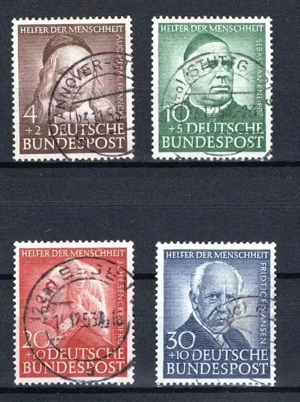 Bund MiNr. 173-176 gestempelt höchster Wert geprüft Schlegel MiNr. 173-176 höchster Wert geprüft Schlegel | Heute bestellen