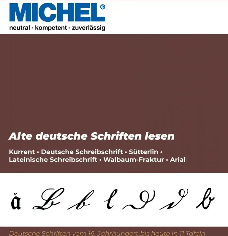 Michel Katalog Alte deutsche Schriften lesen 6119 Neu - Qualitätsprodukt