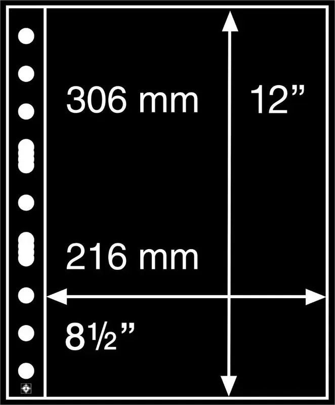Sonderaktion | Leuchtturm Hüllen Schwarz Grande 1S (5er Pack) 333555 Neu