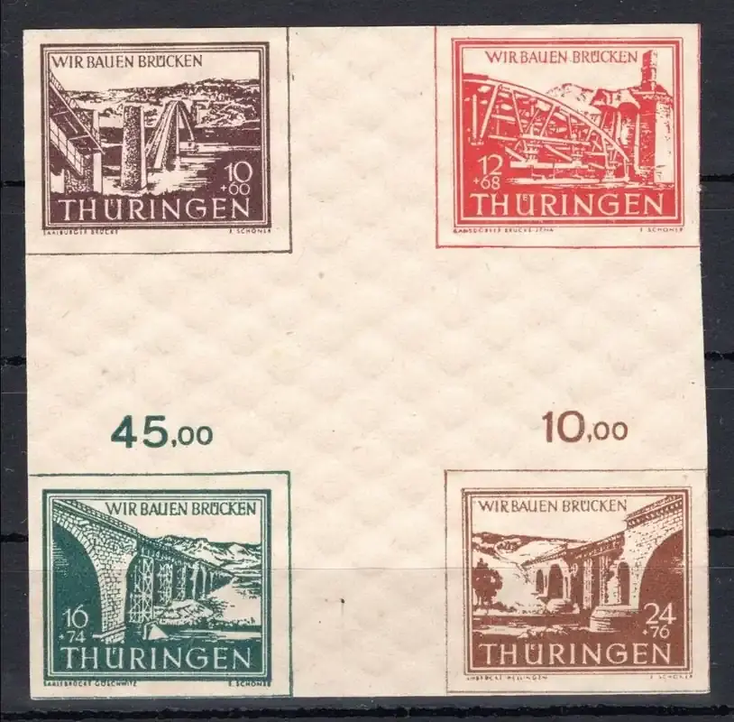 Online bestellen - SBZ Thüringen Zusammendruck MiNr. HZ 1 cy postfrisch Fotoattest Jasch MiNr. HZ 1 cy Zusammendruck Fotoattest Jasch