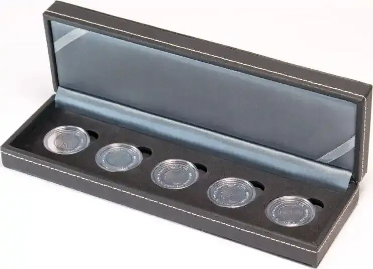 Sale | Lindner Münzkassette NERA S S2362-5EK für 5 Euro Münzen inkl. Münzkapseln Neu