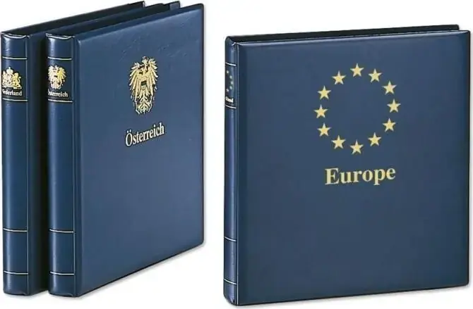 Sonderpreis | Safe Ringbinder o. Kassette Blau mit Länderwappen Europe Nr.7073 Neu