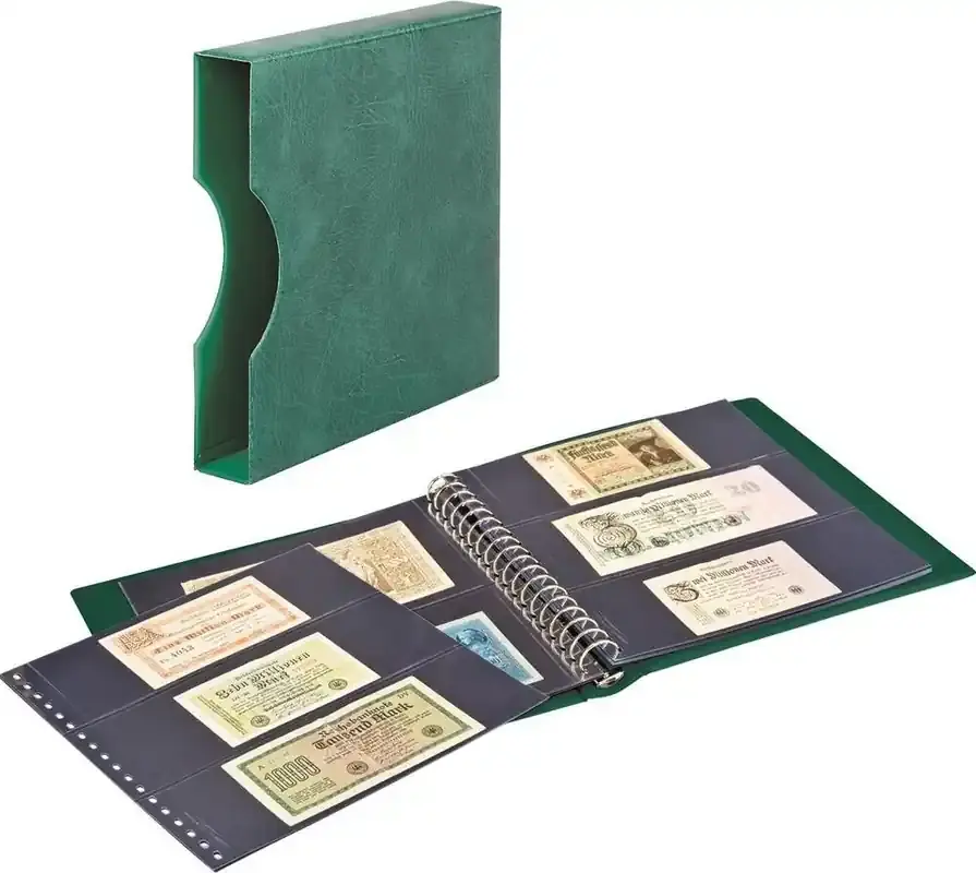 Lindner Banknotenalbum Regular mit Kassette grün 2815-814-G Neu - Jetzt bestellen