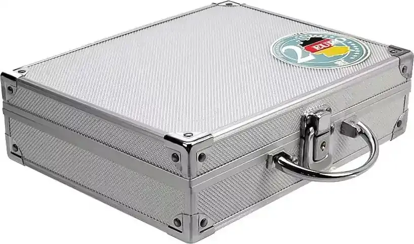 Bewährte Qualität - Safe Alu-Münzkoffer für ungekapselte 2 Euro Bundesländer (210 St.) Nr. 249 Neu