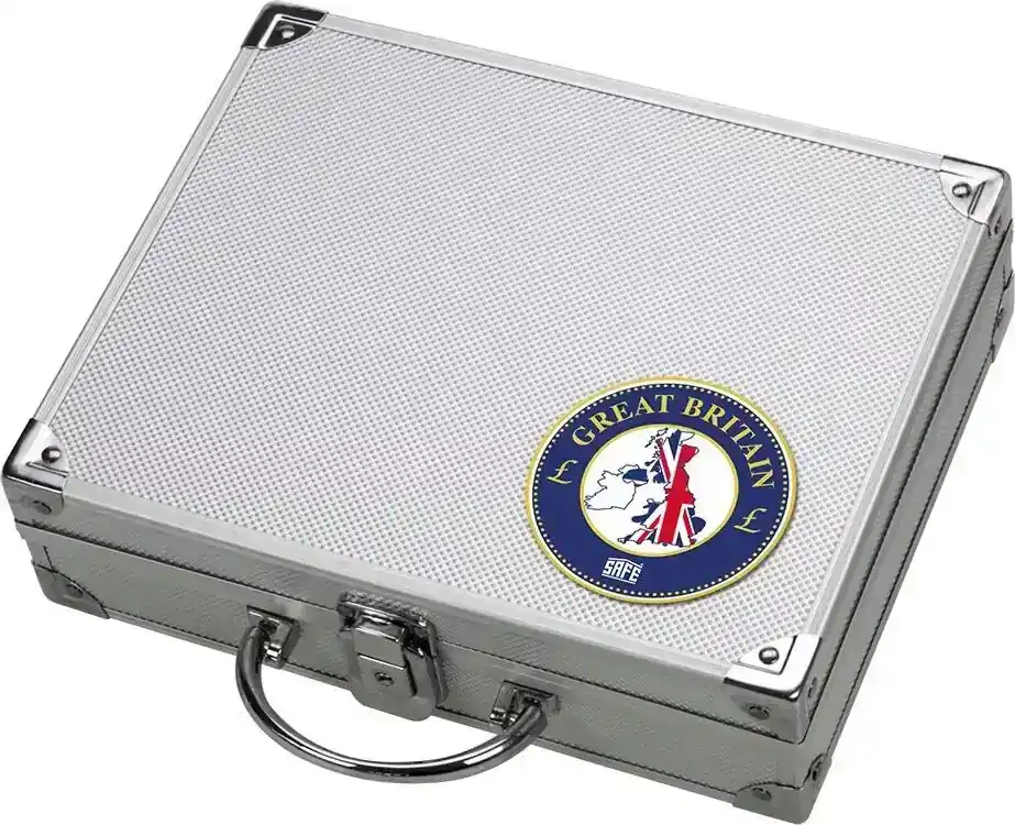 Safe Alu-Münzkoffer Großbritannien (ohne Inhalt) Nr. 246 Neu - Wochenendangebot