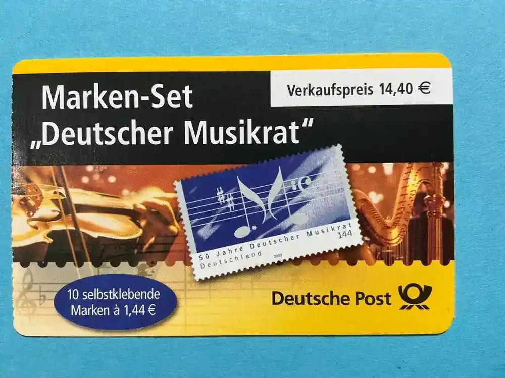 Bund Markenheftchen MiNr. MH 54 b II Raster 45 Perforation eng postfrisch MiNr. MH 54 b II Raster 45 Perforation eng Markenheftchen | Letzte Stücke