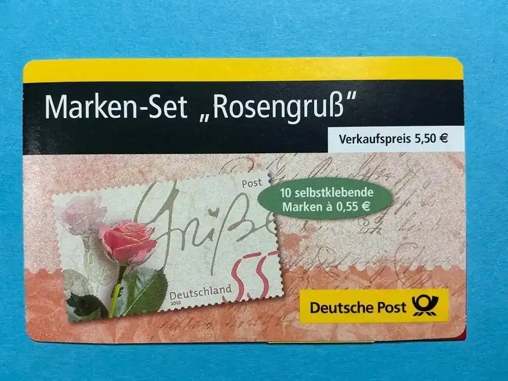 Schnell zugreifen - Bund Markenheftchen MiNr. MH 51 c I La mit Aufkleber a – Groß! postfrisch MiNr. MH 51 c I La mit Aufkleber a – Groß! Markenheftchen