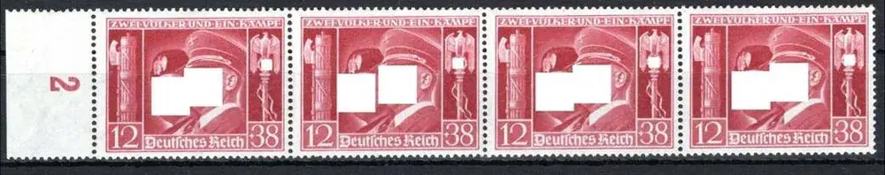 Deutsches Reich MiNr. 763 postfrisch als 4er Streifen MiNr. 763 als 4er Streifen - Neuzugang