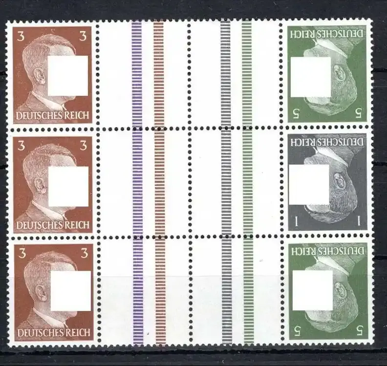 Deutsches Reich Zusammendrucke MiNr. KZ 38 (2x) + KZ 37 postfrisch MiNr. KZ 38 (2x) + KZ 37 Zusammendrucke | Sofort bestellbar