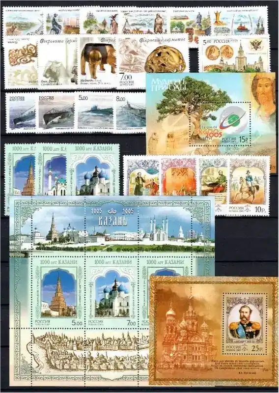 Russland Jahrgang 2005 MiNr. 1224-1294 mit Blöcken 74-84 postfrisch MiNr. 1224-1294 mit Blöcken 74-84 Jahrgang 2005 - Jetzt zugreifen