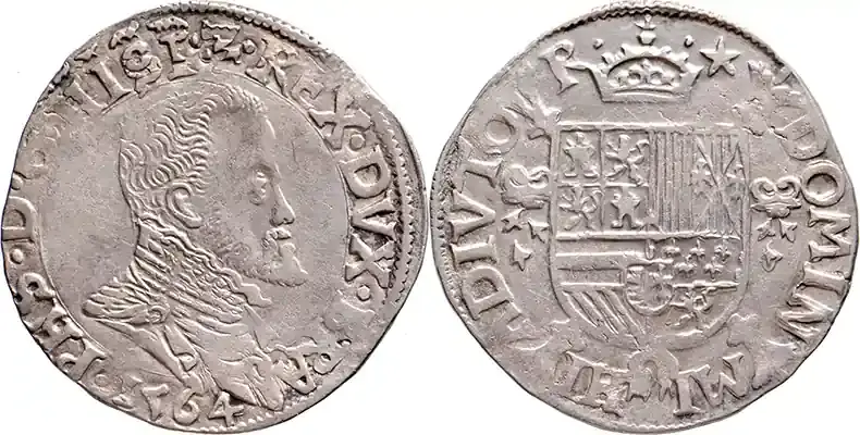 Neuheit | The Netherlands 1/5 Philipsdaalder 1564 Maastricht Maastricht 1564 ss+