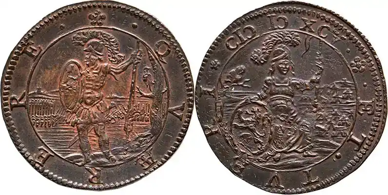 Zertifiziert - The Netherlands 1595. Op de dapperheid en wijsheid van prins Maurits vz-