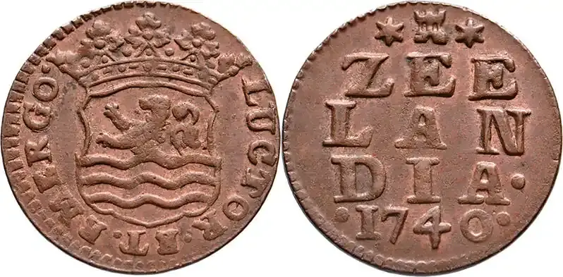Zeitlich begrenzt | The Netherlands Duit 1740 Middelburg Zeeland 1740 vz-