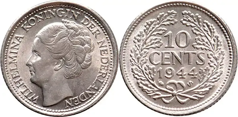 The Netherlands 10 cent 1944 San Francisco 1944ES Wilhelmina FDC- Vrijwel st | Premium